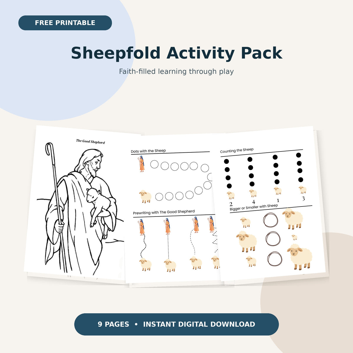 Sheepfold Activity Pack- Digital Download